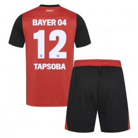 Bayer Leverkusen Edmond Tapsoba #12 Hemmakläder Barn 2024-25 Kortärmad (+ Korta byxor)